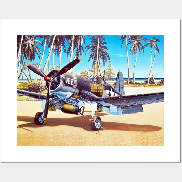 F4U A1 Corsair Wall Art by Aircraft.Lover